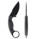 Toor Knives SOF Karsumba S Fixed Blade Knife, 2.5in, CPM M4 Blade, Drop Point Blade, G10, Black, Socom Black, Black, Karsumba S- Socom Black