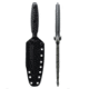Toor Knives Specter Fixed Blade Knife, 4.75in, CPM M4 Steel, G10 Handle, Phantom Grey, Black Hydro Static, Specter - Phantom Grey