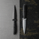 Toor Knives Specter Fixed Blade Knife, 4.75in, CPM M4 Steel, Spear, G10 Handle, Phantom Grey, Black Hydro Static, Specter - Phantom Grey
