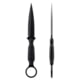 Toor Knives Specter R Fixed Blade Knife, 4.25in, CPM M4 Steel, G10 Handle, SoCom Black, Black Hydro Static, Specter R - SoCom Black