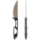 Toor Knives Willow Fixed Blade Knife, 3.75in, CPM 3V Steel, Black, G10, Canyon Drab, Willow - Canyon Drab
