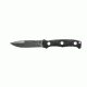 Tops Knives Al Mar Mini Sere Operator, Fixed Blade Knif, 4 in, Tumble Blade Finish, 154cm RC 58-60 Cryo Treated Steel, Black G10 Handle AMAR-01