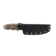 Tops Knives Backpacker's Bowie Fixed Blade Knife,4.5in,1095 RC 56-58 Steel,Tumble Blade,Green Canvas Micarta Handle, BPB-01