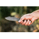 Tops Knives Backpacker's Bowie Fixed Blade Knife,4.5in,1095 RC 56-58 Steel,Tumble Blade,Green Canvas Micarta Handle, BPB-01