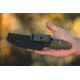 Tops Knives Backpacker's Bowie Fixed Blade Knife,4.5in,1095 RC 56-58 Steel,Tumble Blade,Green Canvas Micarta Handle, BPB-01