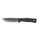 Tops Knives Brothers Of Bushcraft 154cm Fixed Blade Knife, w/G10 Handle, Black, 4.75in, BROS-154-BLK10