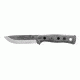 Tops Knives Brothers Of Bushcraft 154cm Fixed Blade Knife, w/Linen Mircarta Handle, Black, 4.75in, BROS-154-BLM