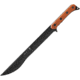 TOPS Knives C.U.M.A. Kage Knife, 15.5 black traction coated 1095HC steel blade, Tan canvas micarta handle, KAGE-01