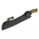Tops Knives El Chete Fixed Blade Knife, 12 in, Midnight Bronze Blade, 1095 RC 56-58 Steel, Black Canvas Micarta Handle, ELCH-03