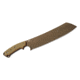 Tops Knives El Chete Fixed Blade Knife, 12 in, Midnight Bronze Blade, 1095 RC 56-58 Steel, Black Canvas Micarta Handle, ELCH-03