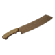 Tops Knives El Chete Fixed Blade Knife, 12 in, Midnight Bronze Blade, 1095 RC 56-58 Steel, Black Canvas Micarta Handle, w/dangler, ELCH-04