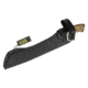 Tops Knives El Chete Fixed Blade Knife, 12 in, Midnight Bronze Blade, 1095 RC 56-58 Steel, Black Canvas Micarta Handle, w/dangler, ELCH-04