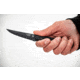 TOPS Knives El Pionero Blackout Edition Fixed Blade Knife, 3.38in, 1095 Steel, Spear Point, Black G10 Handle, ELPO-03