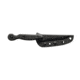 TOPS Knives El Pionero Blackout Edition Fixed Blade Knife, 3.38in, 1095 Steel, Spear Point, Black G10 Handle, ELPO-03