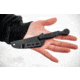 TOPS Knives El Pionero Blackout Edition Fixed Blade Knife, 3.38in, 1095 Steel, Spear Point, Black G10 Handle, ELPO-03