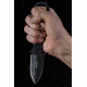 Tops Knives I.C.E. Dagger Fixed Blade Knife, w/beta loops, Black, 3in, ICED-02