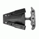 Tops Knives I Stick Fixed Blade Knife,3.50in Black 1075 RC 56-58 Steel,Black Canvas Micarta Handle, Black ISTK-01