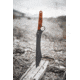 TOPS Knives Lilith 14 in Fixed Blade Knife, Steel, Tan Canvas Micarta, Black Kydex, LTH-01