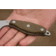 Tops Knives Scandi Woodsman Fixed Blade Knife, Green, 3.5in, SWOOD-3.5