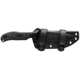 TOPS Knives Silent Hero 4 Fixed Blade Knife, 8.88in Overall, 4.25in Sniper Gray Finish Hunter's Point Blade, Black Canvas Micarta Handle, Kydex Sheath, HER04-01