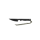 TOPS Knives Street Scalpel 2 Fixed Blade Knife, 3.13in, 1095 Carbon Steel Blade, Black Canvas Micarta Handle, SSS-02
