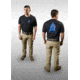 Tops Knives T-Shirt, Blue/Black, Large, TS-BBLG