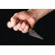 TOPS Knives TOPS Poker Fixed Blade Knife, 2.5in, 1095 RC 56-58 Steel, Tan Canvas/Black Canvas Micarta Handle, TPKR-03