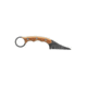 TOPS Knives TOPS Poker Fixed Blade Knife, 2.5in, 1095 RC 56-58 Steel, Tan Canvas/Black Canvas Micarta Handle, TPKR-03