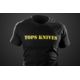 TOPS Knives Tribal Art Tee T-Shirt, Yellow/Black, Extra Large, TS-YBTA-XL