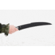 TOPS Knives X16 Ginunting Fixed Blade Knife, 15.75in, 1095 Steel, Kukri, Black Linen Micarta Handle, X16G-02