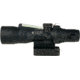 Trijicon 3x30 mm Dual Illuminated Q-LOC Compact ACOG Scope, 3x30 mm, 7.62x39/123gr. Green, Horseshoe Dot Reticle, Matte Black, 400370