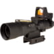 Trijicon Compact Dual Illuminated Q-LOC ACOG/RMR Scope, 3x30 mm, Amber, Horseshoe Dot Reticle, Matte Black, 400395