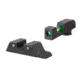 Trijicon DI Night Sight Set, Dual-Illuminated, U-Notch, Tritium Green Front Color/ Rear Color, Glock Models 42, 43, 43X, &amp; 48, 601106