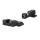USED, Trijicon DI Night Sight Set, Dual-Illuminated, U-Notch, Tritium Green Front Color/ Rear Color, Smith &amp; Wesson M&amp;P Shield .40, .45, &amp; 9mm, 601110