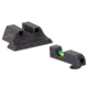 Trijicon DI Night Sight Set, Dual-Illuminated, U-Notch, Tritium Green Front Color/ Rear Color, Standard Frame Glock Models, 601102