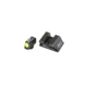 Trijicon Heavy Duty Night Sight Set, Yellow Front Outline, Walther PPX/PPS/PPS M2, Black, 600742