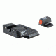 Trijicon Heavy Duty Night Sight Set, S&amp;W M&amp;P Shield/Shield Plus/Shield 2.0, Green/Orange, 600722