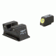 Trijicon Walter Heavy Duty Night Sight Set, Yellow Front Outline, PPS, PPX, PPS M2, 600742