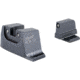 Trijicon Suppressor/Optic Height Sight Set with Black Front/Black Rear &amp; Green Tritium - for M&amp;P C.O.R.E, M&amp;P M2.0 Optics Ready, Black, 601150