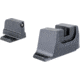 Trijicon Suppressor/Optic Height Sight Set with Black Front/Metal Rear &amp; Green Front Lamp - for M&amp;P C.O.R.E, M&amp;P M2.0 Optics Ready, Black, 601153