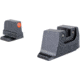 Trijicon Suppressor/Optic Height Sight Set with Orange Front/Black Rear &amp; Green Tritium - for M&amp;P C.O.R.E, M&amp;P M2.0 Optics Ready, Black, 601148