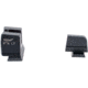 Trijicon Suppressor/Optic Height Sight Set with Orange Front/Black Rear &amp; Green Tritium - for M&amp;P C.O.R.E, M&amp;P M2.0 Optics Ready, Black, 601148