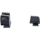 Trijicon Suppressor/Optic Height Sight Set with Orange Front/Metal Rear &amp; Green Front Lamp - for M&amp;P C.O.R.E, M&amp;P M2.0 Optics Ready, Black, 601151