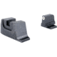 Trijicon Suppressor/Optic Height Sight Set with White Front/Metal Rear &amp; Green Front Lamp - for M&amp;P C.O.R.E, M&amp;P M2.0 Optics Ready, Black, 601154