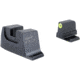 Trijicon Suppressor/Optic Height Sight Set with Yellow Front/Metal Rear &amp; Green Front Lamp - for M&amp;P C.O.R.E, M&amp;P M2.0 Optics Ready, Black, 601152