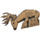 Triumph Systems Downwind Deer Cardboard Target, Black/Brown, 40 x 17.50in, 0200-20-000