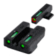 TruGlo Brite-Site TFX Pro Sight Set For FNH FNP-9/FNX-9/FNS-9, Including Compact Green Rear, Green With Orange Focus Lock Front Sight, TG-TG13FN1PC