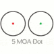 TruGlo Dual-Color Open Red Dot Sight, 5 MOA Reticle, Black, TG-TG8370B