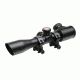 TruGlo Tru-Brite Xtreme Tactical Compact 4x32mm Rifle Scope W/ Rings, Red/Green Illuminated Mil-Dot Reticle, TG-TG8504TL