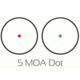 TruGlo Tru Brite Open Dot Sight, 34mm, 5 MOA, Black, TG-TG8385BN